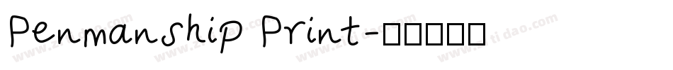Penmanship Print字体转换